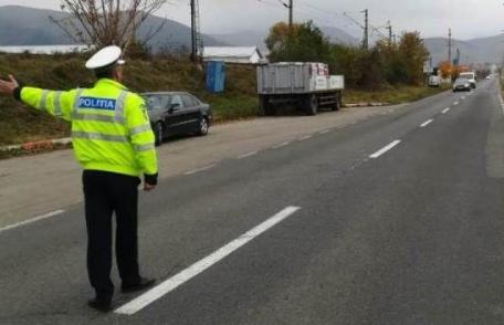 Polițiști și jandarmi într-o acțiune de amploare pe drumul Dorohoi-Botoșani