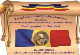 Primăria Municipiului Dorohoi vă invită la manifestările dedicate zilei de 24 Ianuarie