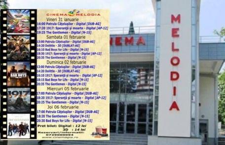 Vezi ce filme vor rula la Cinema „MELODIA” Dorohoi, în săptămâna 31 ianuarie – 6 februarie – FOTO