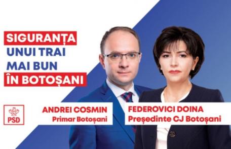 PSD Botoșani depune astăzi dosarele de candidatură pentru Consiliul Județean și Primăria Municipiului Botoșani