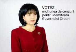 Doina Federovici: Votez moțiunea de cenzură pentru demiterea Guvernului Orban care a batjocorit în ultimul hal copiii, vârstnicii medicii și profesori