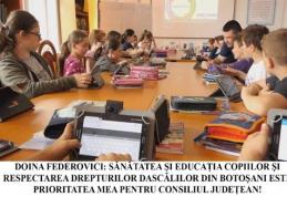 Doina Federovici: „Profesorii și elevii din Botoșani au fost prea mult ignorați și jigniți de Guvernul Orban! Respectarea drepturilor și sănătății ace