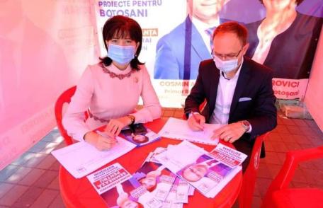 100.000 de cetățeni au semnat pentru proiectele de dezvoltare ale municipiului și județului Botoșani inițiate de Doina Federovici și Cosmin Andrei - F