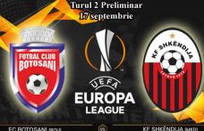 FC Botoșani joacă pe teren propriu cu KF Shkendija în Europa League