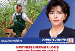 Doina Federovici: „La Consiliul Județean voi fi principalul partener al fermierilor botoșăneni”