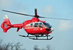 Femeie preluată de urgență de elicopterul SMURD de la Dorohoi