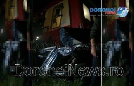 Accident feroviar! Mașină izbită în plin de trenul Dorohoi - Iași – VIDEO / FOTO
