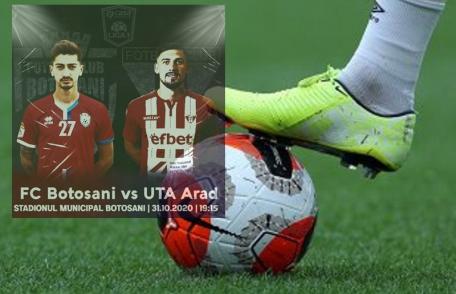 FC Botoșani joacă astăzi, pe teren propriu, cu UTA Arad