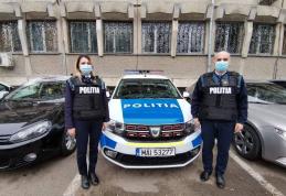Femeie salvată de doi polițiști din Botoșani, soț și soție