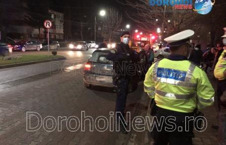 Autorități puse în alertă după o tamponare pe Bulevardul Victoriei din Dorohoi - FOTO