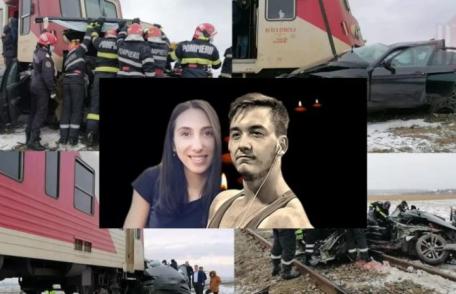 Tragedie! Mașină spulberată de trenul Dorohoi-Iași. Doi tineri au decedat pe loc