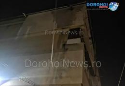 Incendiu izbucnit la un bloc din Darabani – VIDEO / FOTO