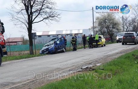 Accident în Dealu Mare - Dorohoi! O femeie a ajuns la spital după impactul dintre două mașini - FOTO
