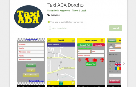 Taxi Ada Dorohoi - Totul pentru tine și timpul tău! Acum și pe aplicație mobilă