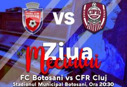 Meci important astăzi la Botoșani. CFR Cluj joacă cu titlul pe masă