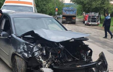 Accident rutier cu trei răniți! Două autoturisme s-au ciocnit la Stăuceni - FOTO