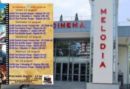 Vezi ce filme vor rula la Cinema „MELODIA” Dorohoi, în săptămâna 13 - 19 august – FOTO