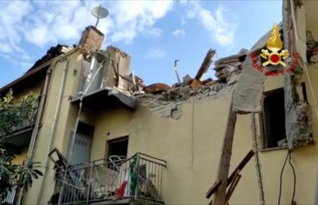 Un bloc în care locuiau mai multe familii de români s-a prăbușit la Torino. Un copil de 4 ani a murit