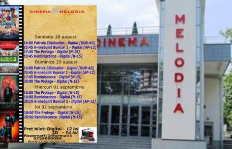 Vezi ce filme vor rula la Cinema „MELODIA” Dorohoi, în săptămâna 28 august - 2 septembrie – FOTO