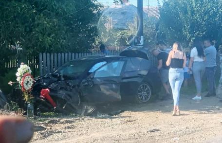 Trei maşini implicate într-un accident la Ibănești. Un tânăr de 18 ani a avut nevoie de îngrijiri medicale - FOTO
