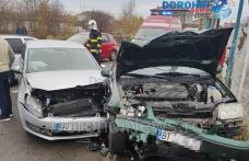 Accident! Două mașini s-au ciocnit pe strada George Enescu din Dorohoi - FOTO