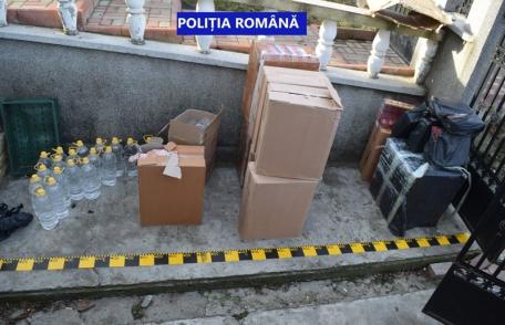 11.000 de pachete cu țigarete, descoperite de polițiști la Darabani - FOTO