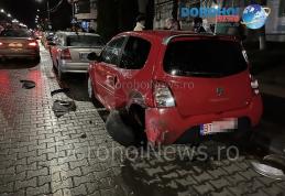 Accident în Dorohoi! Un tânăr beat a distrus mai multe mașini după ce a pierdut controlul volanului - FOTO