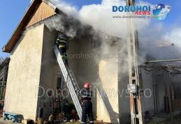 Incendiu la o casă din Dorohoi! Pompierii au intervenit de urgență - FOTO