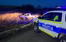 Accident în comuna Hilișeu-Horia! Stâlp spulberat de o mașină scăpată de sub control - FOTO