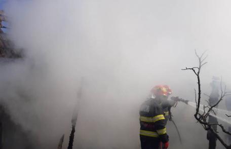 Două case, un grajd și vegetația uscată de pe 20 de hectare au ars în urma a 11 incendii - FOTO