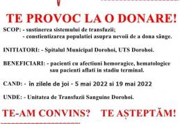 Campanie de donare de sânge reluată la Spitalul Municipal Dorohoi. Vezi când poți dona și care sunt criteriile donatorilor!