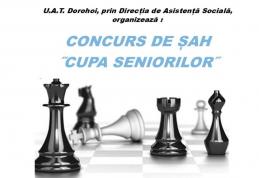 Direcția de Asistență Socială Dorohoi organizează concursul de șah „Cupa seniorilor”