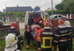 Un pompier din Dorohoi, aflat în timpul liber, a salvat un bărbat căzut într-o fântână - FOTO