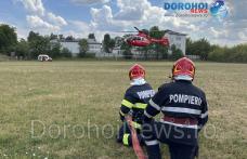 Bărbat din comuna Hilișeu Horia preluat de elicopterul SMURD de la Dorohoi