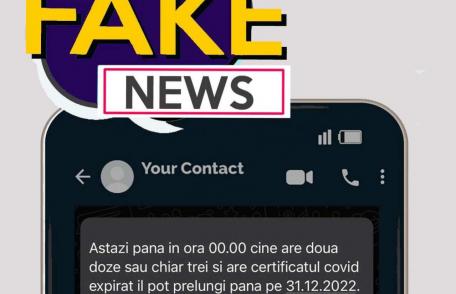 Fake news despre certificatul COVID. 200.000 de români au fost păcăliţi