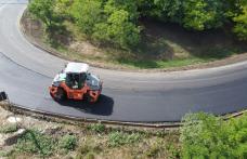 Lucrări de modernizare finalizate pe două sectoare de drum județean afectate de alunecări de teren - FOTO