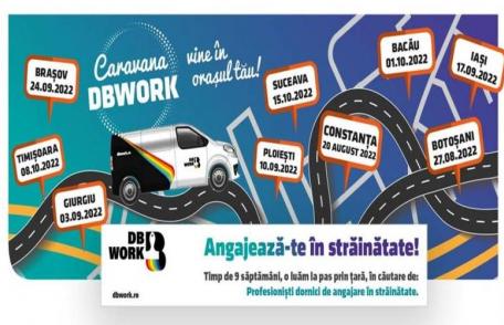 Caravana locurilor de muncă DB Work ajunge la Botoșani!
