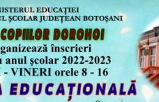 Clubul Copiilor Dorohoi organizează înscrieri pentru anul şcolar 2022-2023. Vezi detalii!