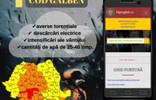 Atenționare meteorologică cod galben de instabilitate atmosferică accentuată pentru județul Botoșani