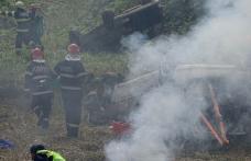 Accident rutier cu 14 victime la Leorda: Exercițiu de amploare a pompierilor - FOTO