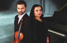 Pianista Andreea Stoica şi violonistul Răzvan Stoica în concert la Botoșani