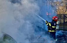 O familie cu patru copii din Botoșani a rămas fără casă în urma unui incendiu puternic - FOTO