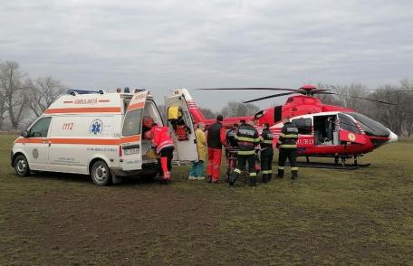 Elicopterul SMURD chemat la Dorohoi pentru o femeie în stare gravă