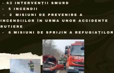 65 de intervenții ale pompierilor botoșăneni, în ultimele trei zile