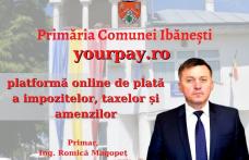 Pentru Primăria comunei Ibănești, anul 2023 a venit cu implementarea metodei de plată online a impozitelor și taxelor locale!