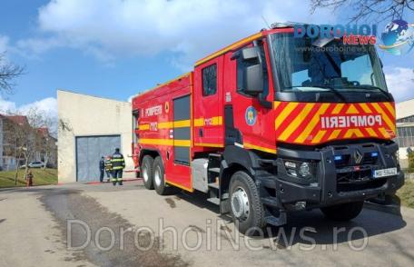 Incendiu și două accidente produse le SPL Dorohoi! Exercițiu al pompierilor dorohoieni - FOTO