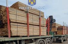 Peste 2.000 de metri cubi de material lemnos au fost confiscați de polițiștii botoșăneni - FOTO