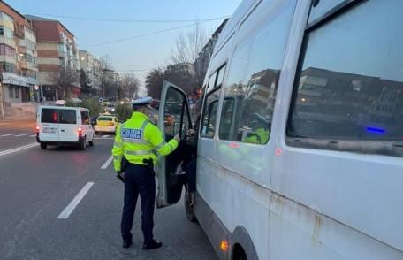 Șofer de microbuz amendat cu 9.000 de lei pe ruta Botoșani-Dorohoi