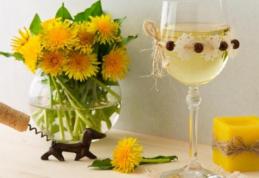 Cum se prepară vinul medicinal din flori de păpădie
