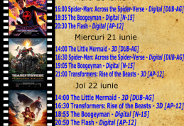 Vezi ce filme vor rula la Cinema „MELODIA” Dorohoi, în săptămâna 19-25 iunie 2023! – FOTO